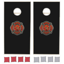 Feuerwehrmann-Malteserkreuz-Mais-Loch verschalt