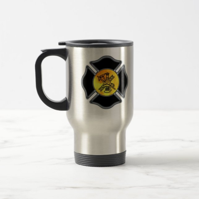 Feuerwehrmann maltesisch reisebecher (Links)