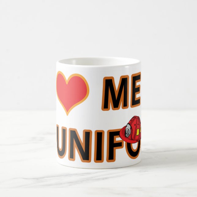 FEUERWEHRMANN-MÄNNER IN DER UNIFORM KAFFEETASSE (Mittel)