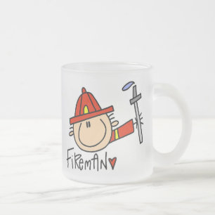 Feuerwehrmann Mattglastasse