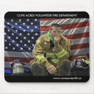 Feuerwehrmann-Mausunterlage Mousepad