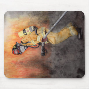 Feuerwehrmann-Mausunterlage-ursprünglicher Mousepad