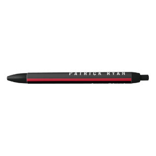 Feuerwehrmann mit dünner roter Linie Mit Monogramm Kugelschreiber