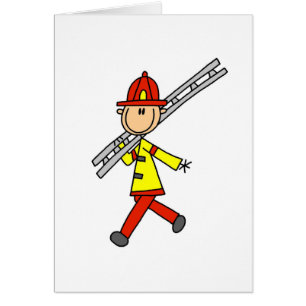 Feuerwehrmann mit Leiter T-Shirts und Geschenke