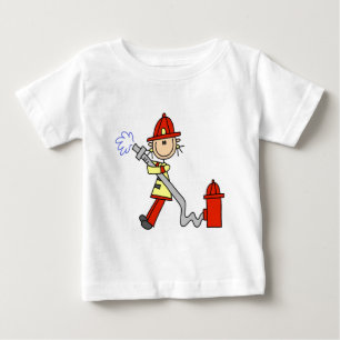 Feuerwehrmann mit Schlauch T-Shirts und Geschenke
