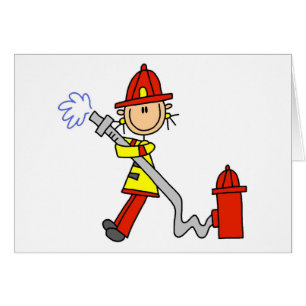 Feuerwehrmann mit Schlauch T-Shirts und Geschenke