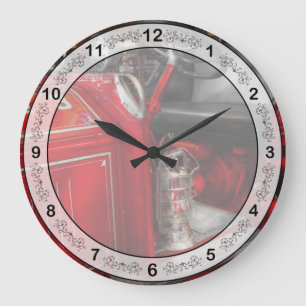 Feuerwehrmann - Motor Nr. 3 Große Wanduhr