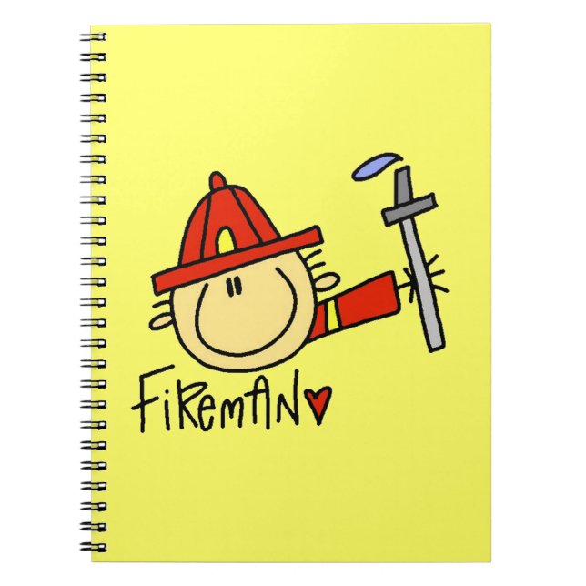 Feuerwehrmann Notizblock (Vorderseite)
