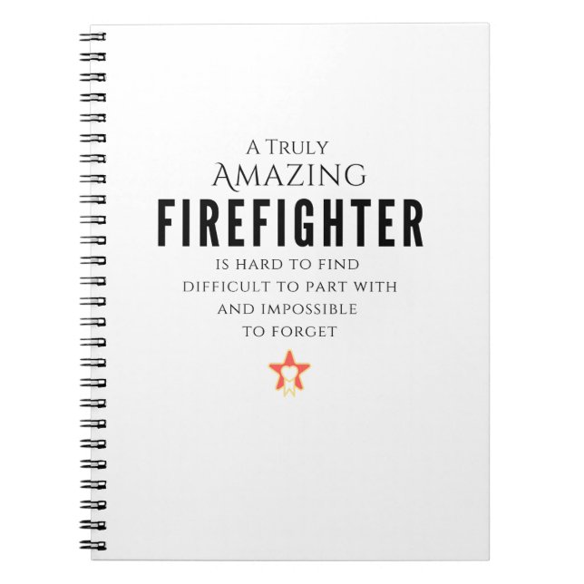 Feuerwehrmann Notizblock (Vorderseite)