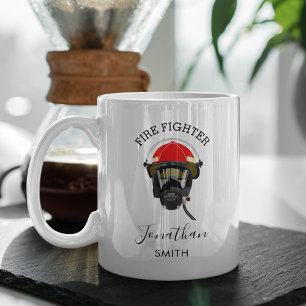 Feuerwehrmann   Personalisierte Feuerbekämpfung Kaffeetasse