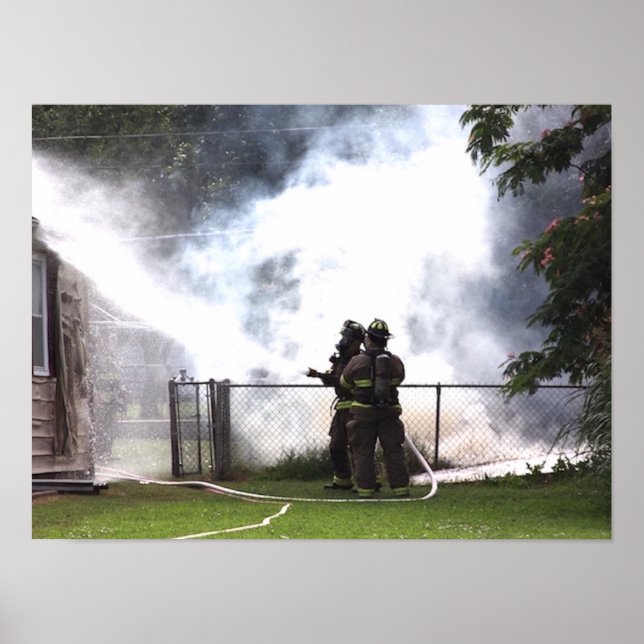 Feuerwehrmann Poster (Vorne)