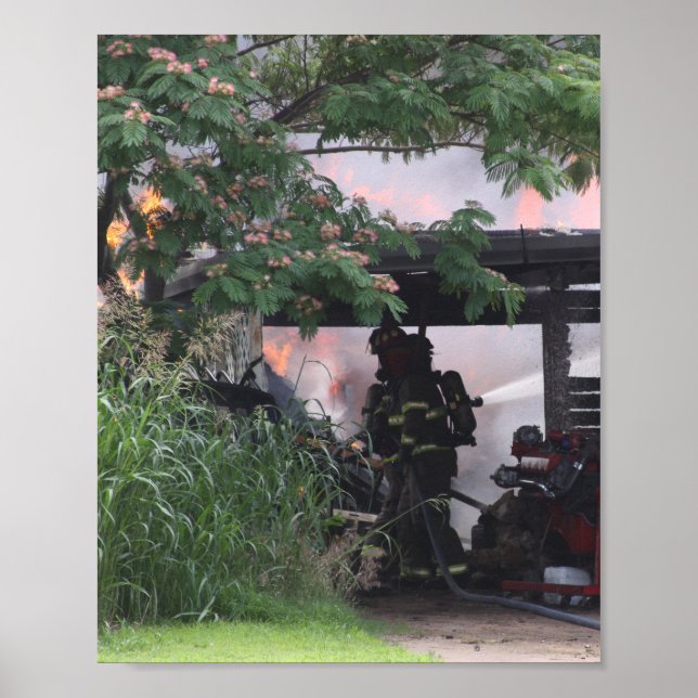 Feuerwehrmann Poster (Vorne)