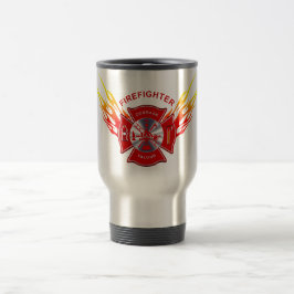Feuerwehrmann-Reise-Tasse Reisebecher