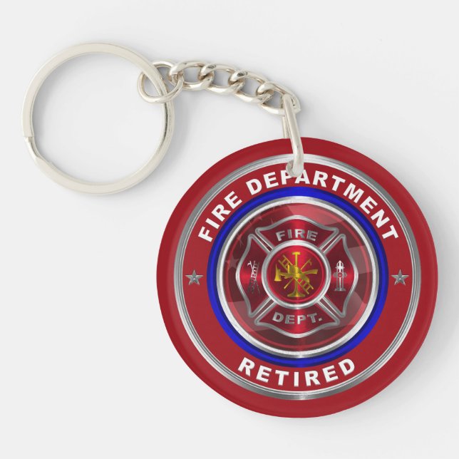 Feuerwehrmann Remüde Schlüsselanhänger (Vorderseite)