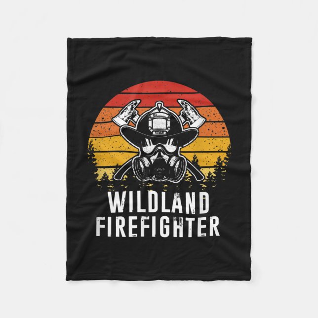 Feuerwehrmann Reto Sunset Feuerwehrmann Fleecedecke (Vorderseite)