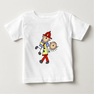 Feuerwehrmann-Rettungsshirt und Geschenke Baby T-shirt