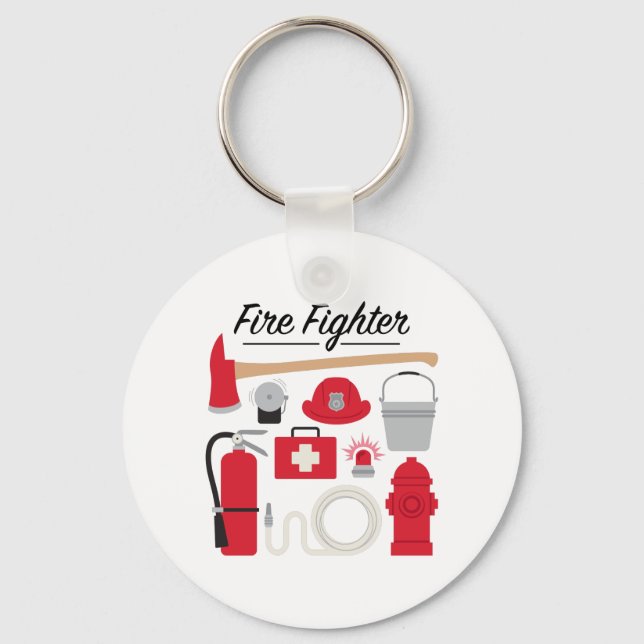 Feuerwehrmann Schlüsselanhänger (Vorderseite)