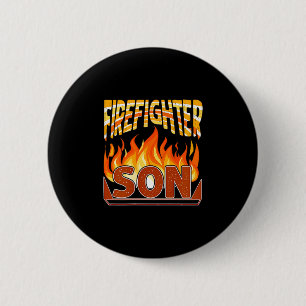 Feuerwehrmann Sohn Feuerwehr Geschenk Stolz Feuerw Button