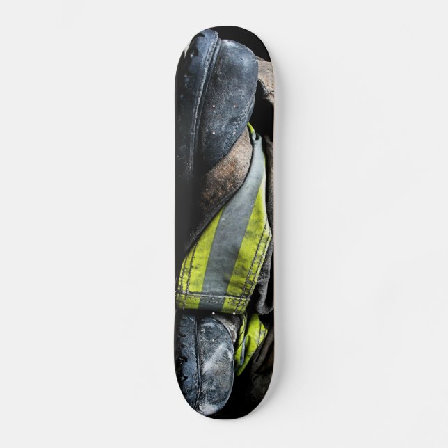 Feuerwehrmann-Stiefel Skateboard (Vorderseite)