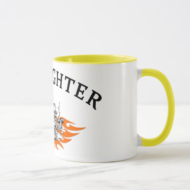 Feuerwehrmann-Stier-Hund stark Tasse (Rechts)