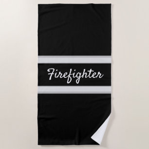 Feuerwehrmann strandtuch