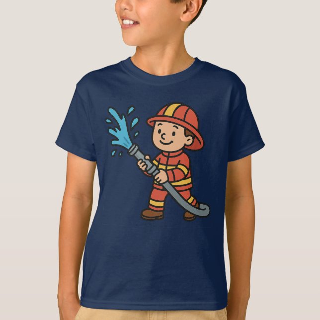 Feuerwehrmann T-Shirt (Vorderseite)
