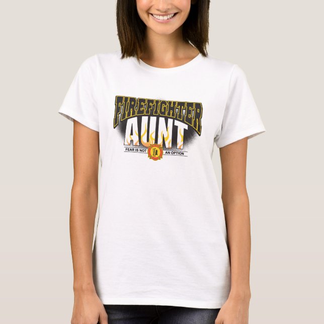Feuerwehrmann-Tante T-Shirt (Vorderseite)