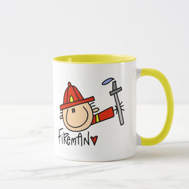 Feuerwehrmann Tasse (Rechts)