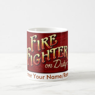 Feuerwehrmann-Tasse im Dienst- besonders Kaffeetasse
