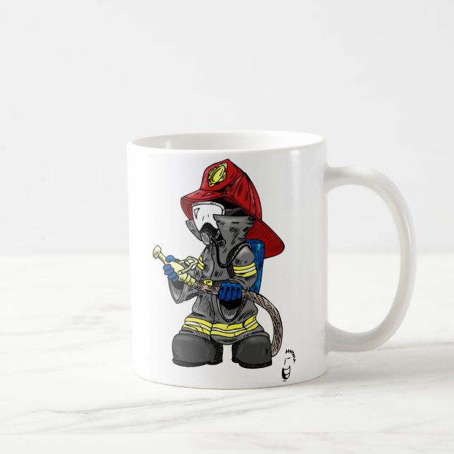 Feuerwehrmann-Tasse Kaffeetasse (Rechts)