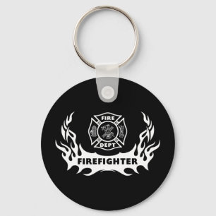 Feuerwehrmann-Tätowierung Schlüsselanhänger