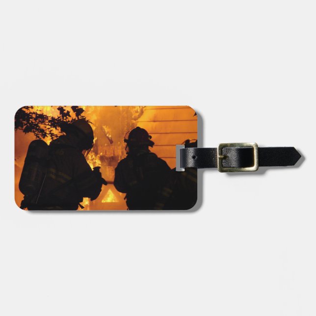 Feuerwehrmann-Team Gepäckanhänger (Vorderseite horizontal)
