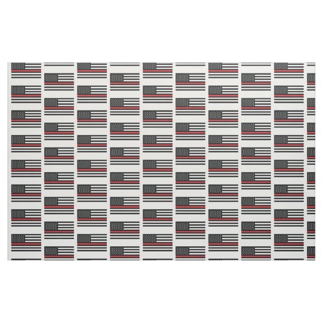 Feuerwehrmann Thin Red Line Fabric am Hof Stoff (Yard (91,4 cm))