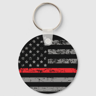 Feuerwehrmann Thin Red Line Feuerwehrmann Schlüsselanhänger