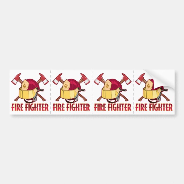 Feuerwehrmann-Tribut Autoaufkleber (Vorne)