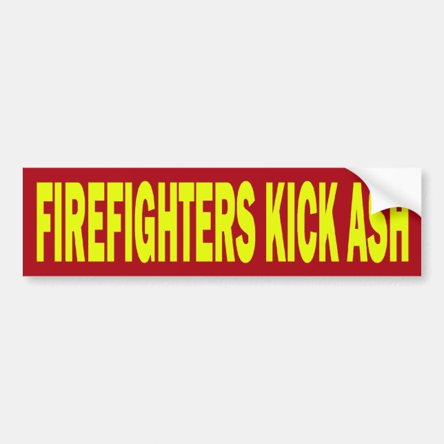 FEUERWEHRMANN-TRITT-ASCHE - AUTOAUFKLEBER (Vorne)