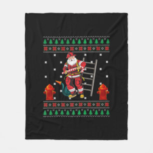 Feuerwehrmann Ugly Weihnachts-Sweater Xmas Boys Gi Fleecedecke