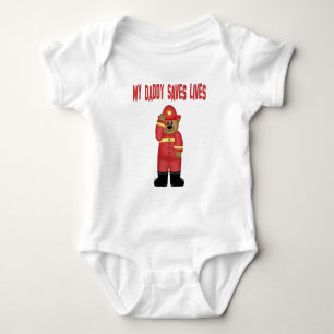 Feuerwehrmann-Vater-Body für Kleinkinder Baby Strampler