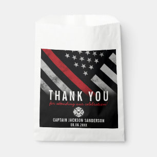 Feuerwehrmann Vielen Dank Red Line Flag Retirement Geschenktütchen
