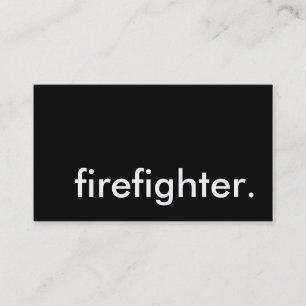 Feuerwehrmann Visitenkarte