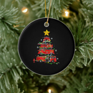Feuerwehrmann Weihnachtsbaum Männer Frauen Keramik Ornament