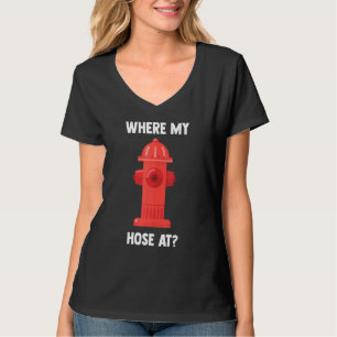 Feuerwehrmann, wo mein Feuerwehrfeuerlöschkosten i T-Shirt