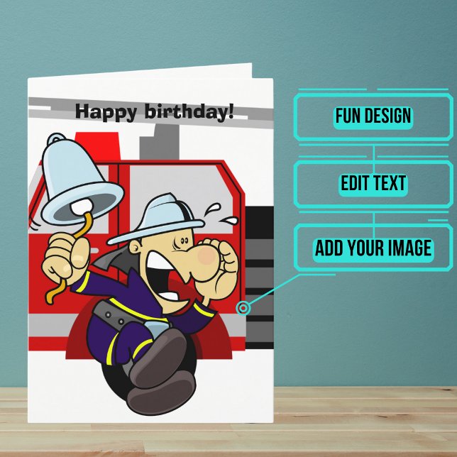 Feuerwehrmann zum Geburtstag Karte (This lovely card is specifically for the firefighter in your life.)