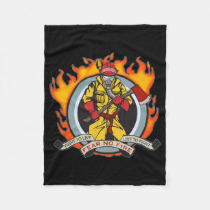 Feuerwehrmänner befürchten kein Feuer Fleecedecke