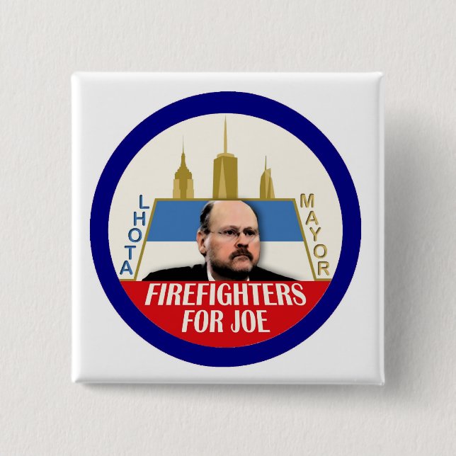 Feuerwehrmänner für Bürgermeister 2013 Joe-Lhota Button (Vorderseite)