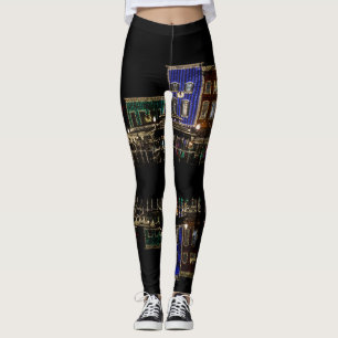Feuerwehrmänner-Landeplatz Weihnachten Leggings