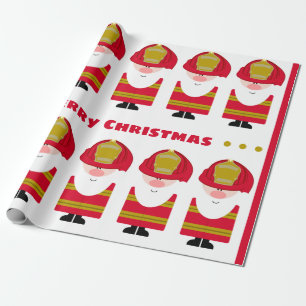 Feuerwehrmänner Sankt Geschenkpapier