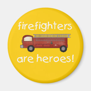 Feuerwehrmänner sind Held-T - Shirts und Geschenk Magnet
