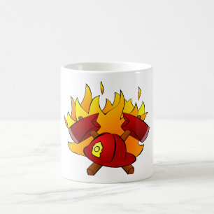 Feuerwehrmännerüberwurf der Tasse von Waffen
