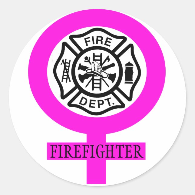 Feuerwehrmännischer Decal Runder Aufkleber (Vorderseite)